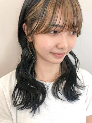 セミロング カラー 関 京磨のヘアスタイル