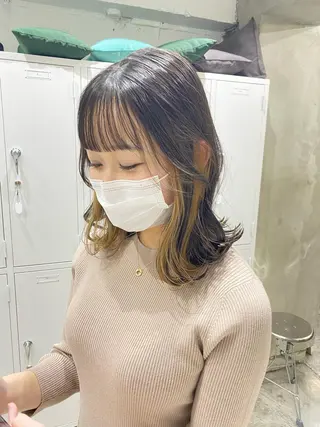 ミディアム カラー kai .のヘアスタイル