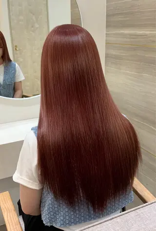 ロング カラー 田口星斗|縮毛矯正| 韓国ヘアのヘアスタイル