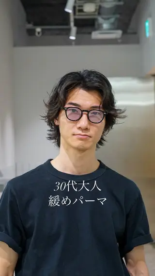 ショート パーマ メンズ 大人スタイル 太田のヘアスタイル