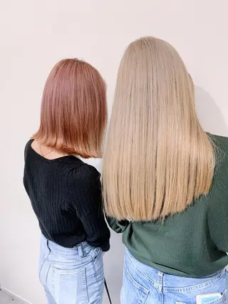ミディアム カラー i'll 未空のヘアスタイル