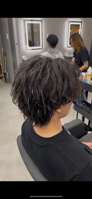 ショート パーマ ヘアアレンジ メンズ 【札幌メンズ特化】 🔥RIKU🔥のヘアスタイル