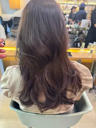 セミロング カラー 西梅田🌿髪質改善 井手　浩太朗のヘアスタイル