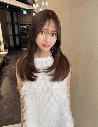 ロング 川口 真也のヘアスタイル