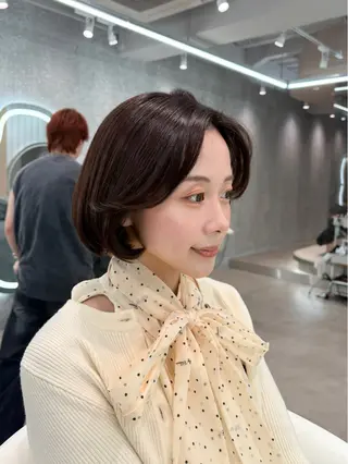 ミディアム ヘアアレンジ 大宮縮毛矯正🩵 レイヤー 佐藤和のヘアスタイル