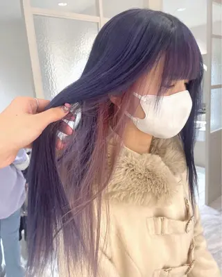 ロング fuwari 美白ショコラカラーのヘアスタイル