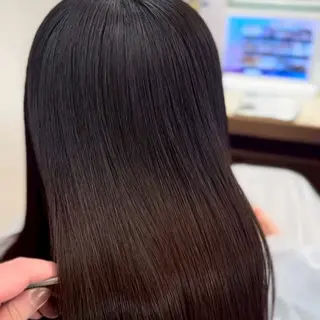 ロング カラー 縮毛矯正/ワンカラー モデル募集🫧田村のヘアスタイル