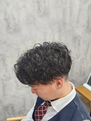 パーマ 🇰🇷ダウンパーマ 毛流れヘア🪽藤原のヘアスタイル