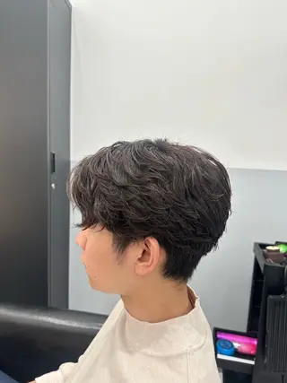 パーマ メンズ ナチュラル🎀透明感 カラー/香香のヘアスタイル