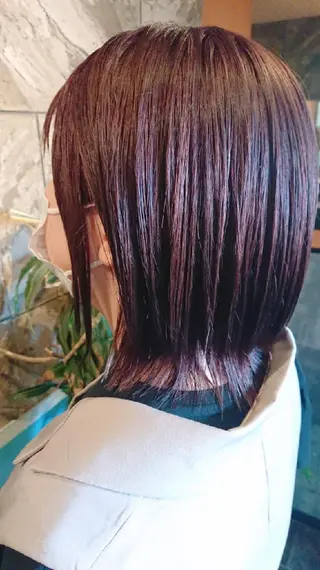ミディアム 清水 旭美のヘアスタイル