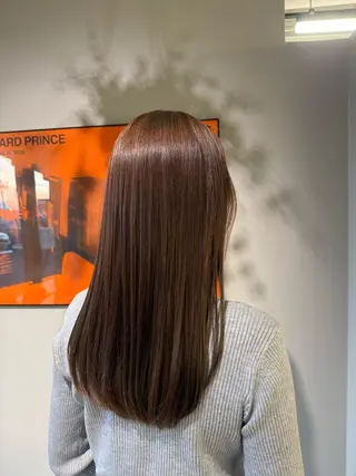 ロング 安藤 里奈のヘアスタイル