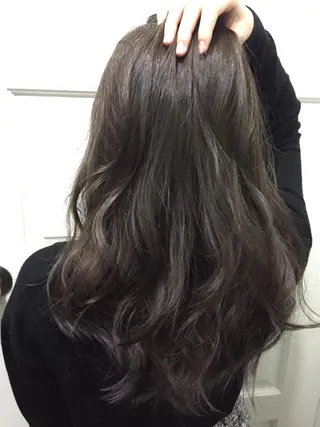 セミロング ロング カラー 若杉 諒のヘアスタイル