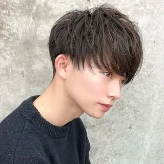 メンズ 🪶フェザーパーマ& 縦落ちパーマ/かずまのヘアスタイル
