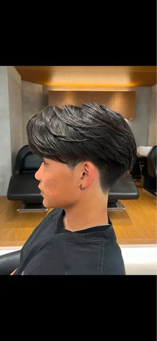 ショート パーマ メンズ 透明感カラー 💋🩷りなのヘアスタイル