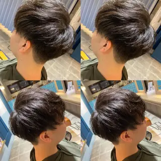 メンズ 🩵盛れる顔周り/ 艶カラーemi🩵のヘアスタイル