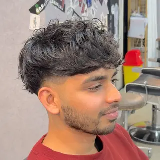 ショート パーマ ヘアアレンジ メンズ MENIN メンズ サロン 望月 涼太のヘアスタイル