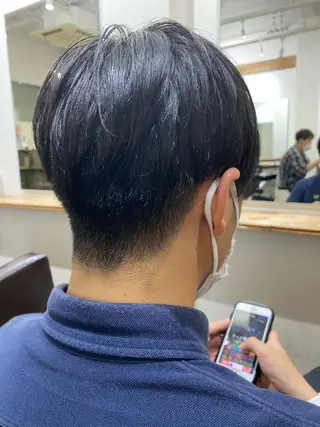 ショート メンズ 森貴裕/ニュアンス パーマ/オリーブのヘアスタイル