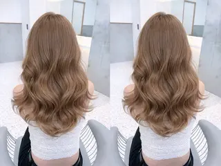 ミディアム 🎀ダブルカラー/ 透明感カラー/翼🎀のヘアスタイル