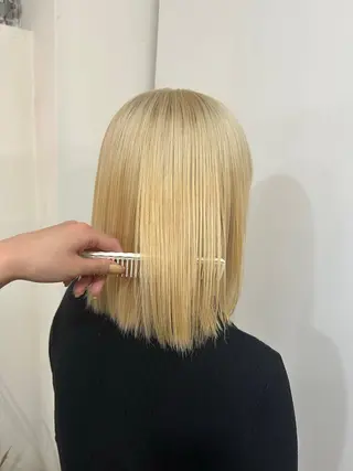ミディアム カラー 楯岩 さくらのヘアスタイル