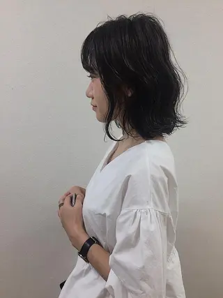 ミディアム カラー ハイトーン/レイヤー /ウルフ⭐️永田⭐️のヘアスタイル