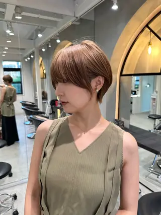 ショート 縮毛矯正/レイヤー taiga🧡のヘアスタイル