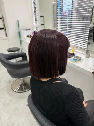 ミディアム カラー ヘアアレンジ 暖色/Wカラー/レッ ド/Anri🥀のヘアスタイル