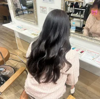 ロング カラー ヘアアレンジ スズナ♡ 透明感カラー✩.*˚のヘアスタイル