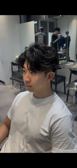 ショート パーマ メンズ 似合わせパーマ🔥 河浪  大智のヘアスタイル