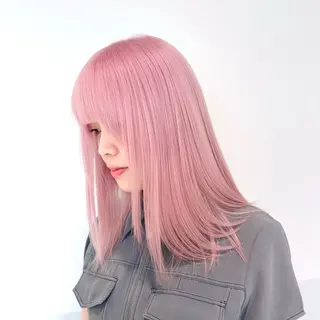 セミロング カラー ヘアアレンジ メンズ ブリーチの髪様 MASATOのヘアスタイル