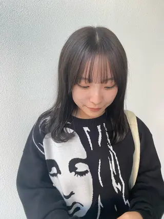 ミディアム カラー LUVISM新潟🎀 透明感カラー/ミユのヘアスタイル
