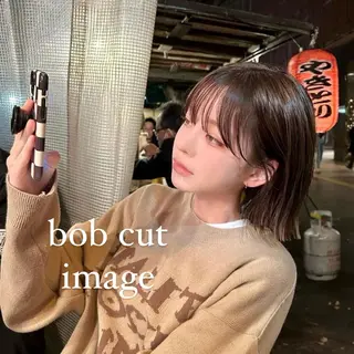 ミディアム ツヤ髪/透け感ヘア 💎Nokaのヘアスタイル