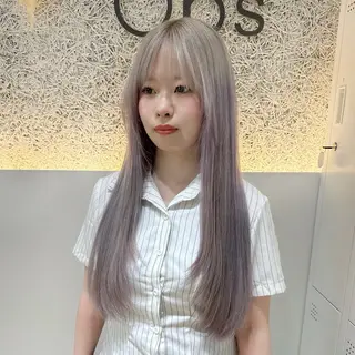 ロング カラー 🌱ブリーチ・透明感 カラー/mapi🦭のヘアスタイル
