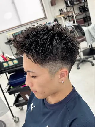 メンズ KanedaRio パーマ/フェードのヘアスタイル