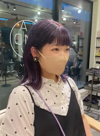 ミディアム カラー ヘアアレンジ カットモデル募集中/ 店長/角田真哉のヘアスタイル