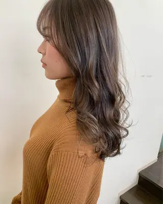 セミロング カラー 髪質改善サロン ARCHE野瀬冬馬のヘアスタイル