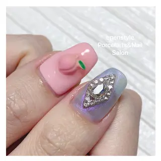 ミディアム ネイル 🐾enen style 🐾のネイルデザイン