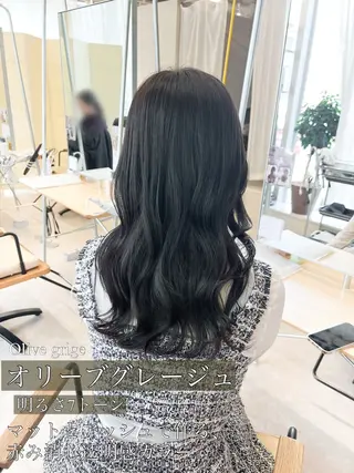 ロング カラー 桑原 希吏のヘアスタイル