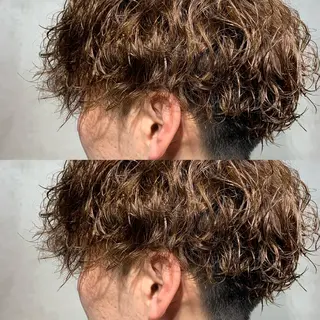 ショート メンズパーマ 工藤勇也のヘアスタイル