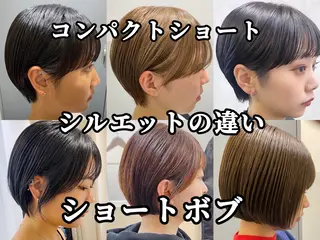 ショート カラー 白髪ぼかし/ショート /ミニボブだいじのヘアスタイル