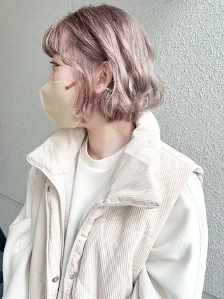 ショート カラー カラーパティシエ facce🌼ikoのヘアスタイル