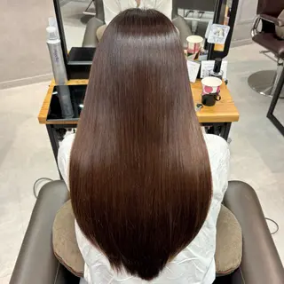 ロング カラー 艶カラー✨️縮毛矯正 ×耳ツボ💠mamiのヘアスタイル