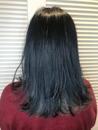 ミディアム 渋谷ハイトーン/ デザインカラー阿部のヘアスタイル