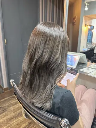 ミディアム カラー ヘアアレンジ 恵比寿/egerie prime/井向幹滉のヘアスタイル