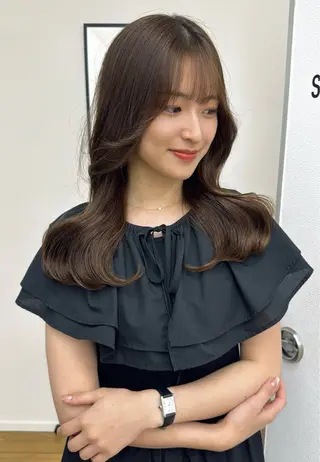 ミディアム カラー ヘアアレンジ GiseL天神カラー 髪質改善/ブリーチのヘアスタイル
