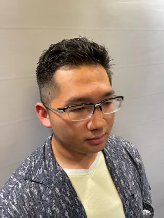 ショート ヘアアレンジ メンズ barber shopのヘアスタイル