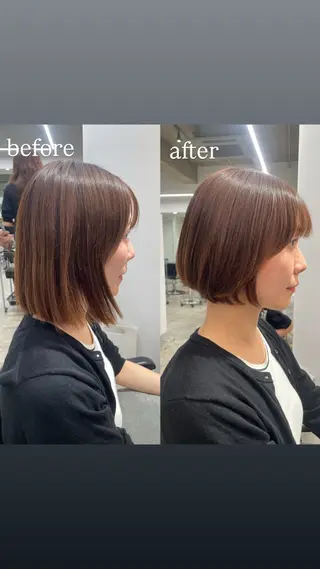 ショート 🤍ショートボブ 🤍NANAMI🤍のヘアスタイル