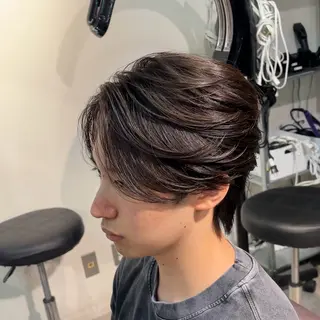ショート パーマ メンズ 縮毛矯正/メンズ パーマ/岩名新大のヘアスタイル