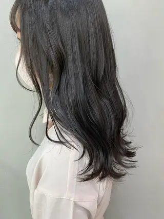 セミロング カラー パーマ ヘアアレンジ メンズ キッズ ネイル マツエク・マツパ インナーカラー/ KANAのヘアスタイル