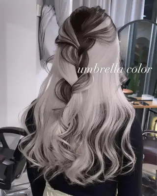 ロング カラー 💜ハイトーン💛 マジカルかいちゃんのヘアスタイル