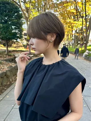 ショート 縮毛矯正/レイヤー taiga🧡のヘアスタイル